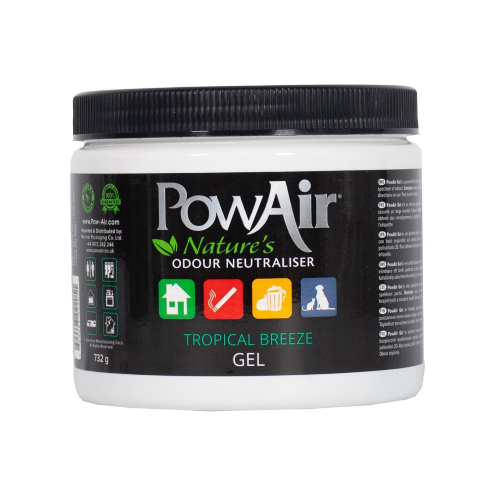 Gel neutralizator de miros si odorizant Tropical Breeze, 732 g, PowAir