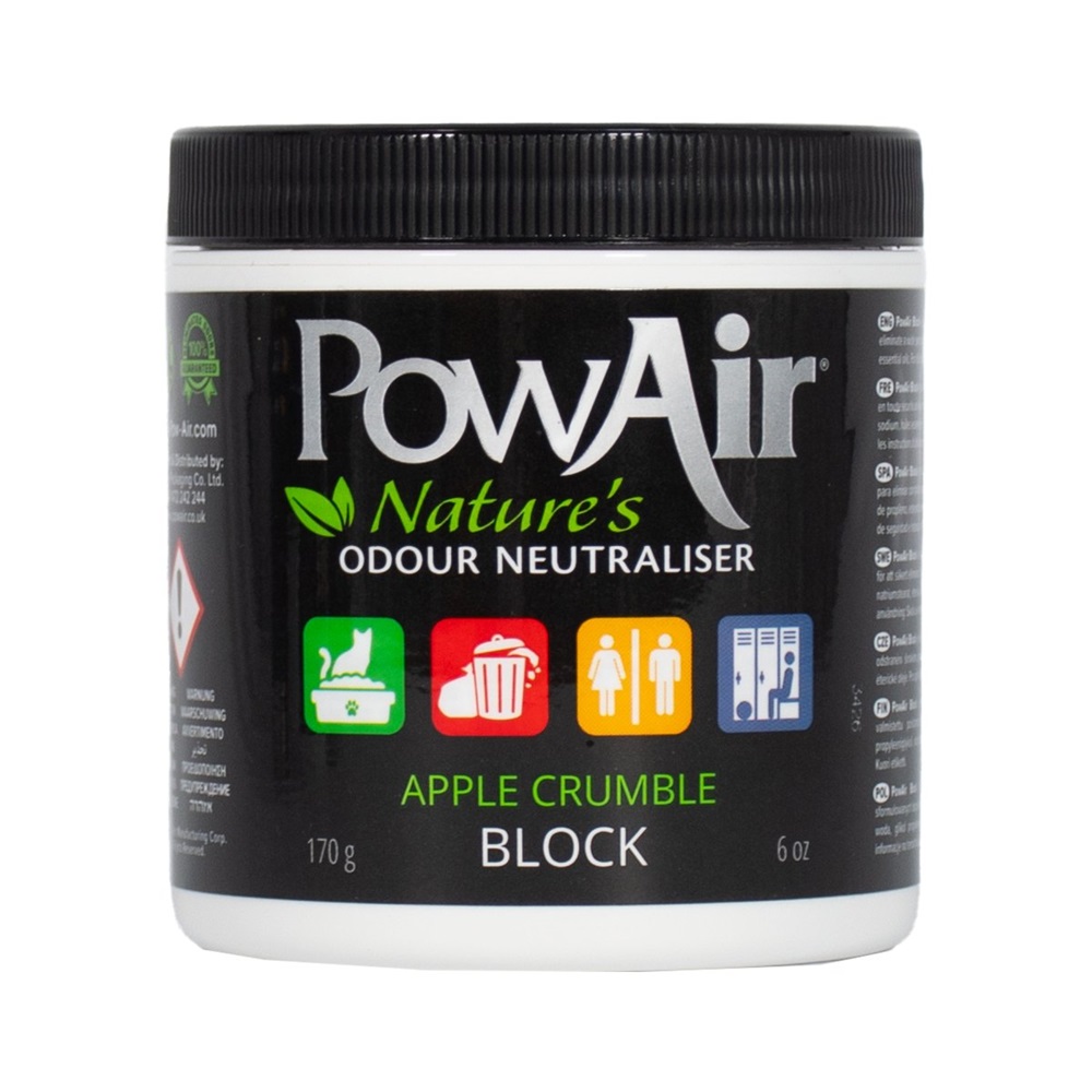 Neutralizator de miros si odorizant solid Apple Crumble, 170 g, PowAir