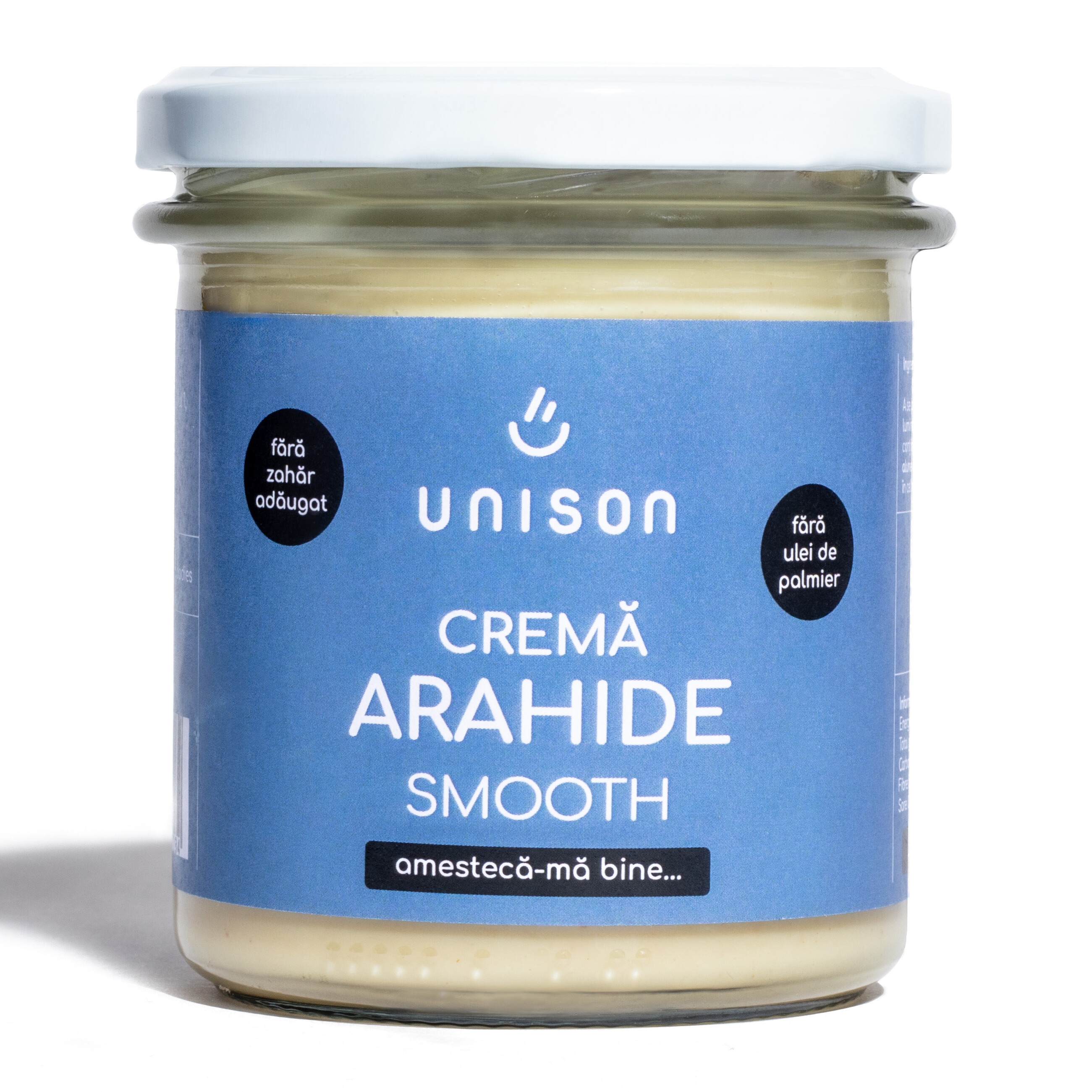 Crema de arahide Smooth fara gluten, 300 g, Unison