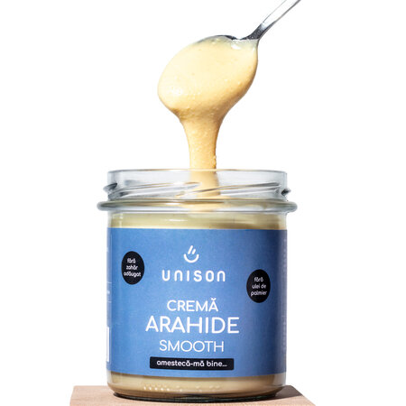 Crema de arahide Smooth fara gluten, 300 g, Unison 607886