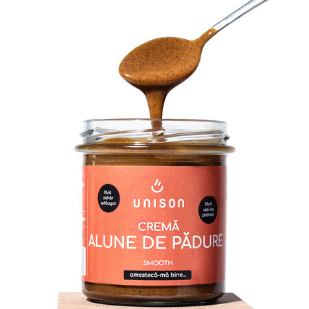Crema de alune de padure fara gluten, 300 g, Unison 607919