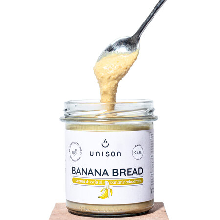 Crema de caju si banane Banana Bread, 300 g, Unison 607944