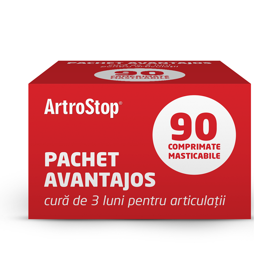 Pachet Artrostop, 90 comprimate masticabile, Stada