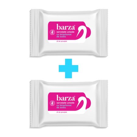 Servetele intime cu bicarbonat de sodiu, 1+1, Barza