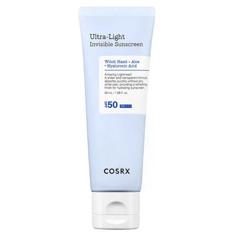 Crema pentru protectie solara cu SPF 50 PA++++ Ultra-Light Invisible Sunscreen, 50 ml, Cosrx