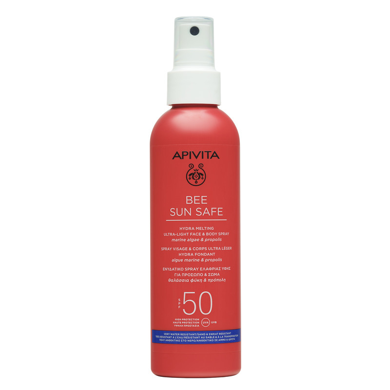 Spray protectie solara fata si corp SP50, 200 ml, Bee Sun Safe Apivita