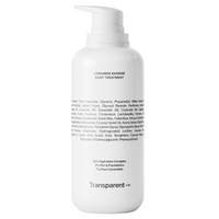 Crema hidratanta de corp cu ceramide, 400 ml, Transparent Lab
