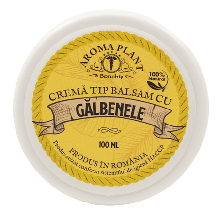 Crema Tip Balsam cu Galbenele, 100 g, Aroma Plant