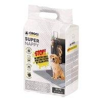 Covoras absorbant pentru caini cu carbon Super Nappy, 57 x 54 cm, 30 bucati, Croci