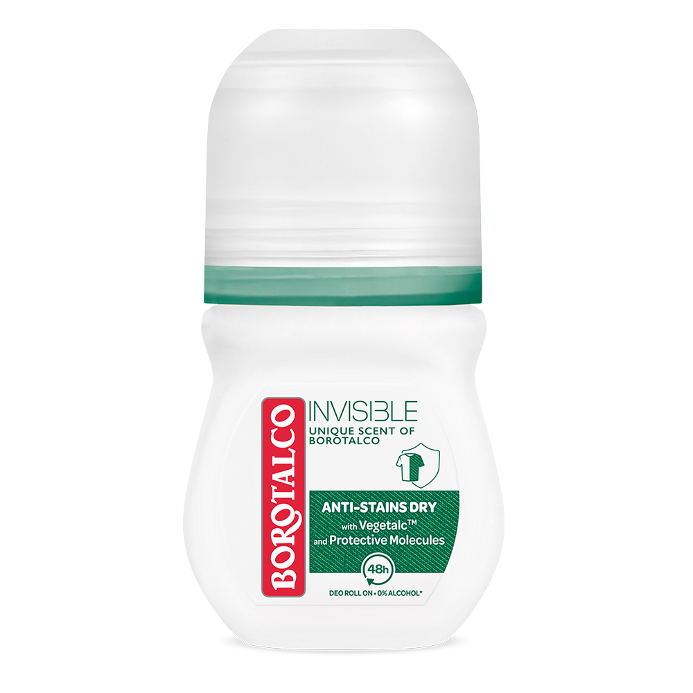 Deodorant roll-on Invisible Original, 50 ml, Borotalco