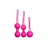 Set Bile Kegel roz pentru intarirea muschilor pelvieni, 3 bucati, Lovely