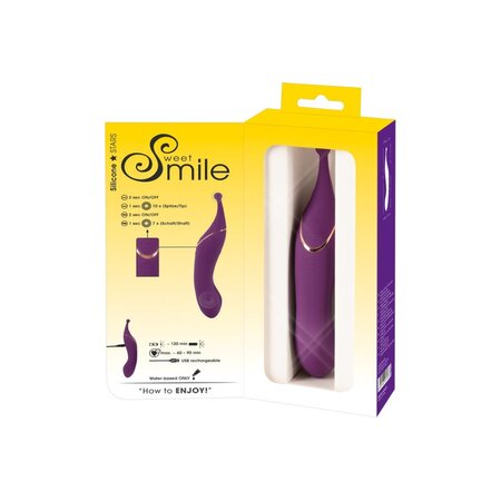 Vibrator mov Double Vibrator, 1 bucata, Sweet Smile 608271