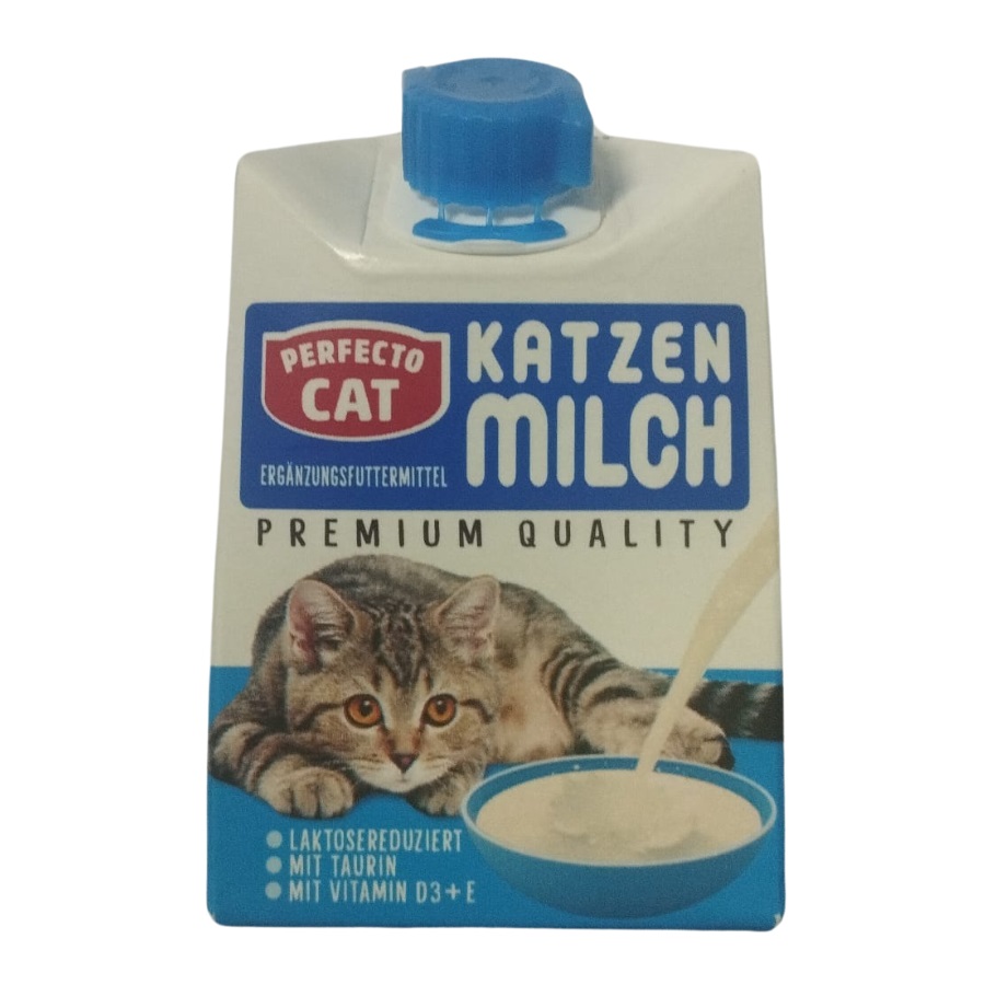 Lapte UHT pentru pisici junior, 200 ml, Perfecto Cat