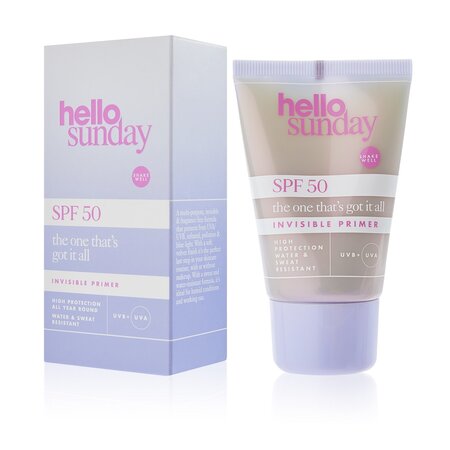 Primer facial cu protectie solara SPF 50, 50 ml, Hello Sunday 608289
