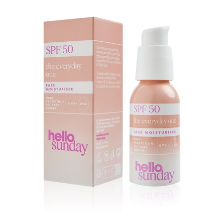 Crema de fata cu protectie solara SPF 50 The Everyday One, 50 ml, Hello Sunday 608323