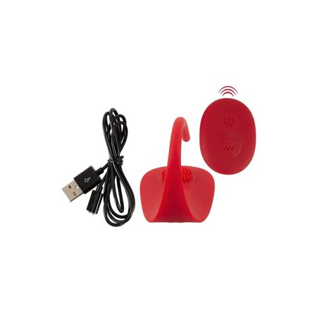 Vibrator rosu RC Slim Panty Vibe, 1 bucata, Sweet Smile 608413