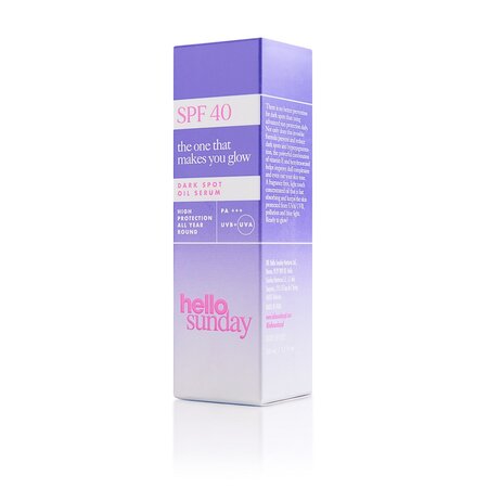 Serum anti-pete pigmentare cu protectie solara SPF40 PA +++ The One that, 30 ml, Hello Sunday 608419