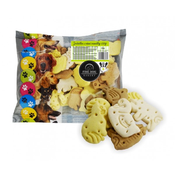 Biscuiti animal mix pentru caini, 150 g, Fine Dog