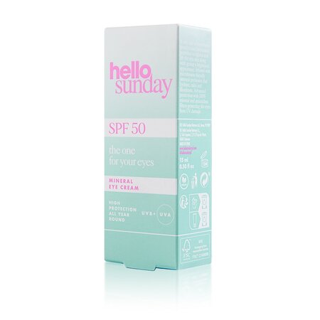 Crema minerala cu peptide pentru ochi SPF50 The One, 15 ml, Hello Sunday 608465