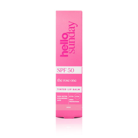 Balsam de buze cu unt de shea si acid hialuronic SPF50 The Rose One, 15 ml, Hello Sunday 608513
