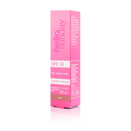 Balsam de buze cu unt de shea si acid hialuronic SPF50 The Mauve One, 15 ml, Hello Sunday 608518