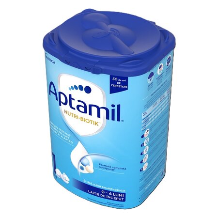 Lapte praf 0-6 luni Nutri-Biotik 1, 800 g, Aptamil 708420
