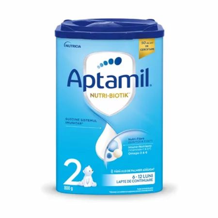 Lapte praf de continuare Nutri-Biotik 2, 6-12 luni, 800 g, Aptamil