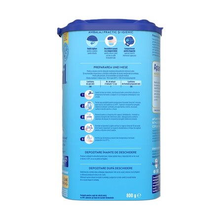 Lapte praf Aptamil Junior 1+ Nutri-Biotik, 800 g, Aptamil 708438
