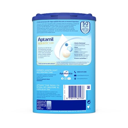 Lapte praf Junior 3+ Nutri-Biotik, 800 g, Aptamil 708582