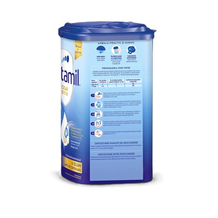 Lapte praf Cesar Biotik 2, 6-12 luni, 800 g, Aptamil 754614