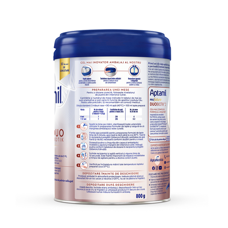 Lapte praf ProFutura 2 DuoBiotik, 6 - 12 luni, 800 g, Aptamil 608644
