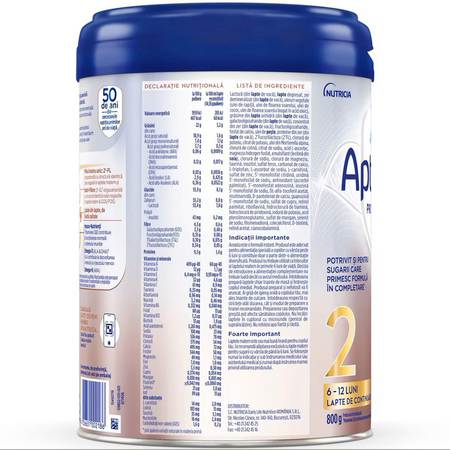 Lapte praf ProFutura 2 DuoBiotik, 6 - 12 luni, 800 g, Aptamil 608645