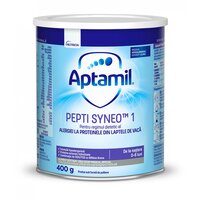 Lapte praf pentru alergii si intolerante usoare Pepti Syneo 1, 0-6 luni, 400 g, Aptamil
