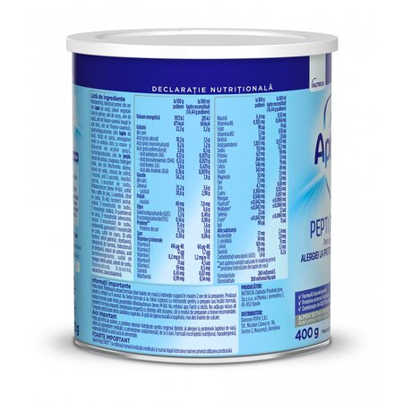Lapte praf pentru alergii si intolerante usoare Pepti Syneo 2, 6-12 luni, 400 g, Aptamil 608663