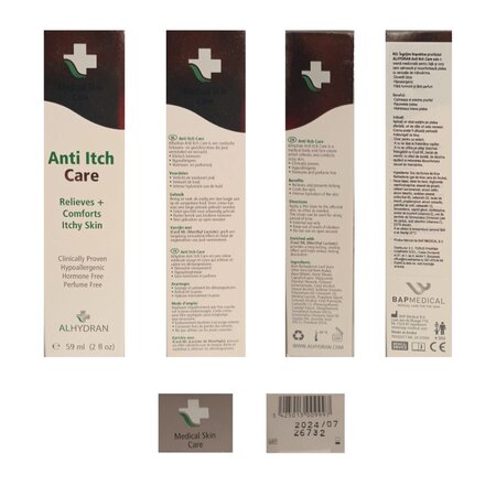 Crema calmanta pentru fata si corp Alhydran Anti Itch Care, 59 ml, Bap Medical 608675