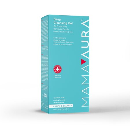 Gel facial pentru curatare profunda Purify & Balance, 150 ml, Mamaaura 608699