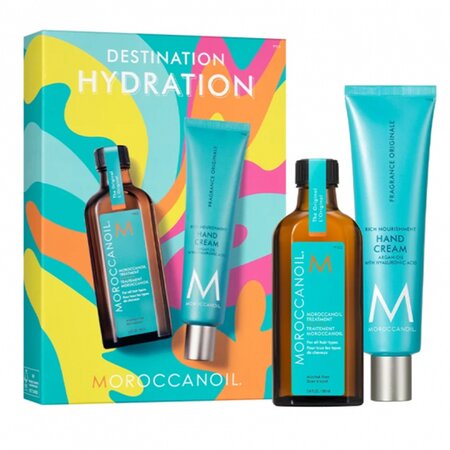 Set Ulei tratament pentru toate tipurile de par 100 ml+Crema de maini Fragrance Original 100 ml Summer Duo, Moroccanoil 608707