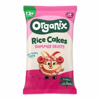 Rondele ecologice din orez cu fructe de vara 12 luni+, 40 g, Organix