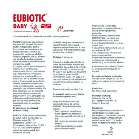 Eubiotic Baby, 20 stickuri, Labormed 608776