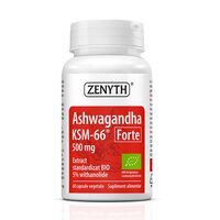 Ashwaghanda KSM-66 Forte, 500 mg, 60 capsule, Zenyth