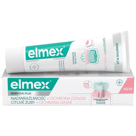Pasta de dinti Sensitive Plus Sensitivity+Gum, 75 ml, Elmex 608804