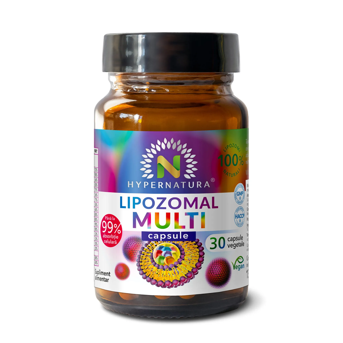 Lipozomal Multi Vitamin, 30 capsule vegetale, Hypernatura