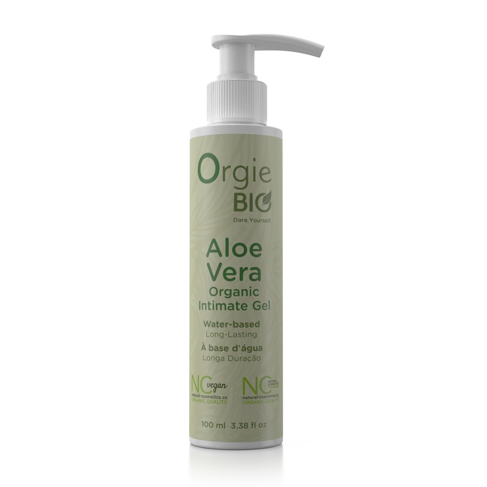 Gel intim pe baza de apa cu Aloe Vera organic Bio Aloe Vera, 100 ml, Orgie