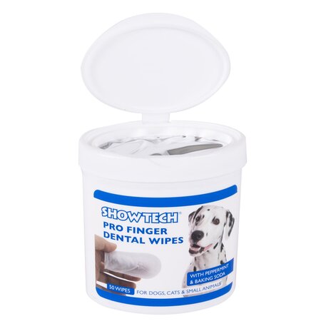 Servetele pentru igiena orala canina Pro Finger, 50 bucati, Show Tech+ 608961