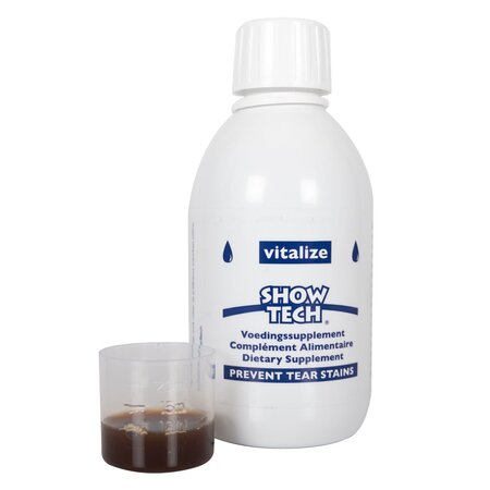 Supliment alimentar pentru indepartarea petelor din jurul ochilor la caini Vitalize Tear Stain Remover, 250 ml, Show Tech+ 608968
