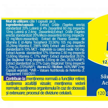 Macuretin, 120 capsule, Herbagetica 608996