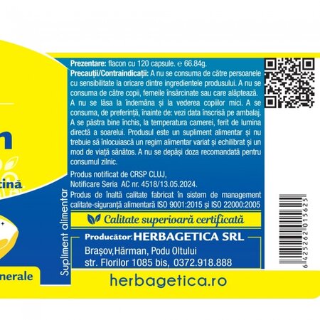 Macuretin, 120 capsule, Herbagetica 608997