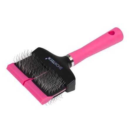 Perie pentru caini Soft Slicker Flex Groom Double, 1 bucata, Show Tech+ 609018