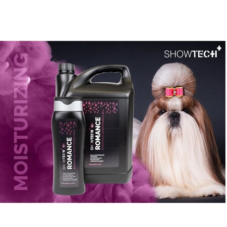 Sampon 2 in 1 pentru caini, pisici si cai Romance, 300 ml, Show Tech+ 609026