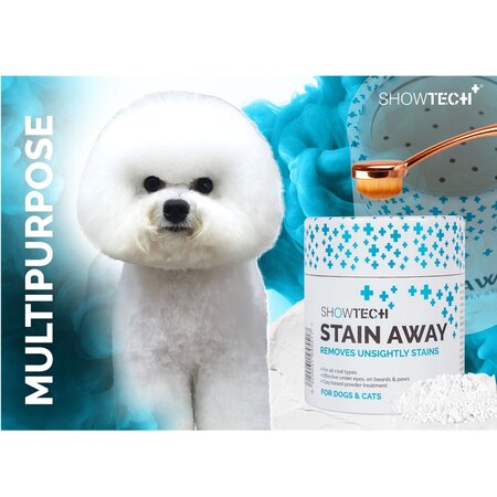 Pudra pentru îndepartarea petelor de pe blana cainilor si a pisicilor Stain Away, 100 g, Show Tech+ 609039